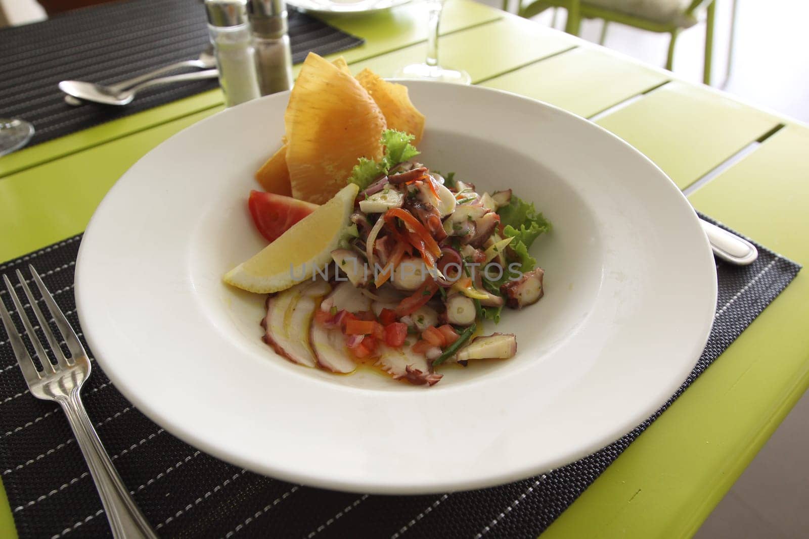 Restaurant menu. Dishes which give at restaurants. Salads, second courses, pizza and other.