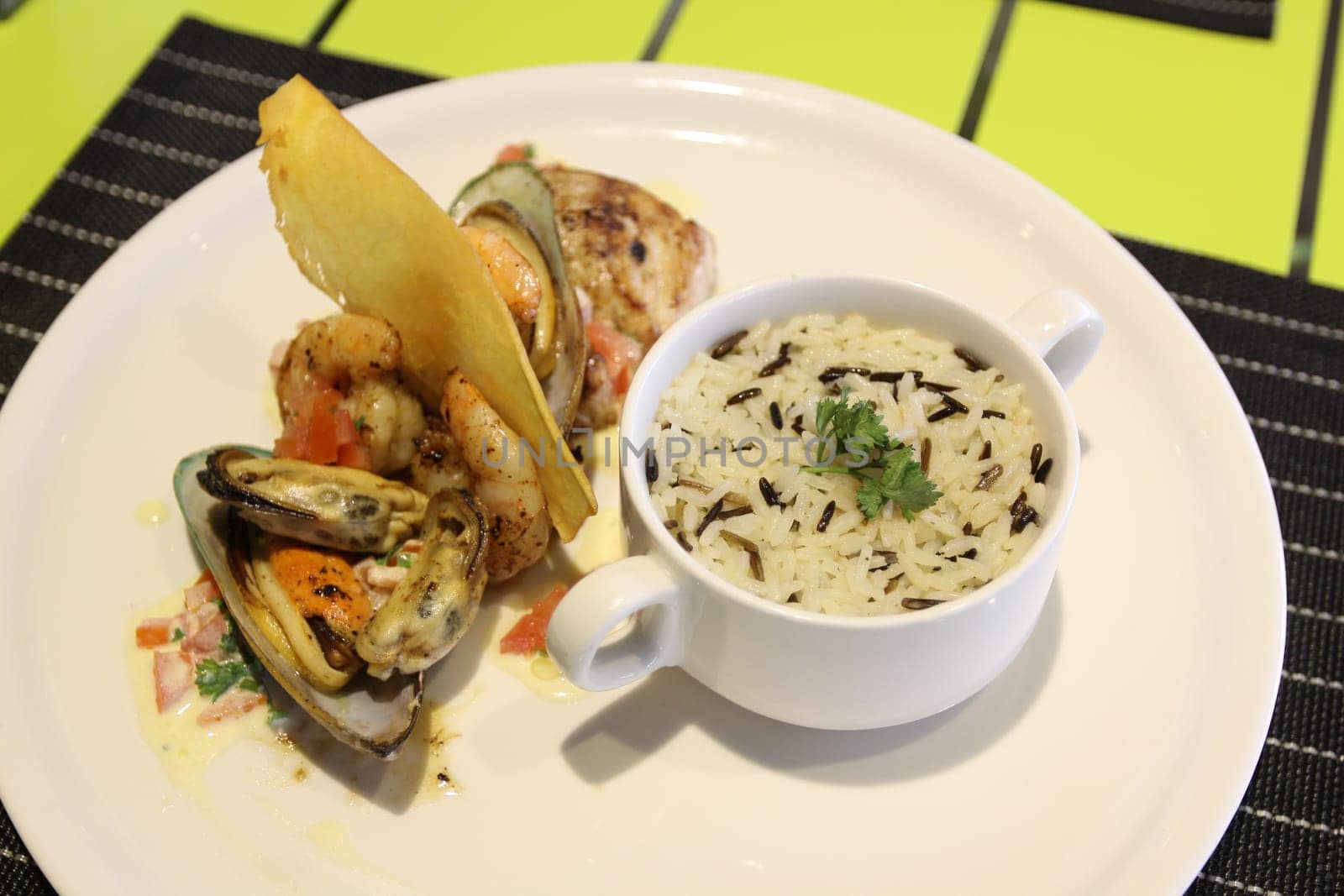 Restaurant menu. Dishes which give at restaurants. Salads, second courses, pizza and other.