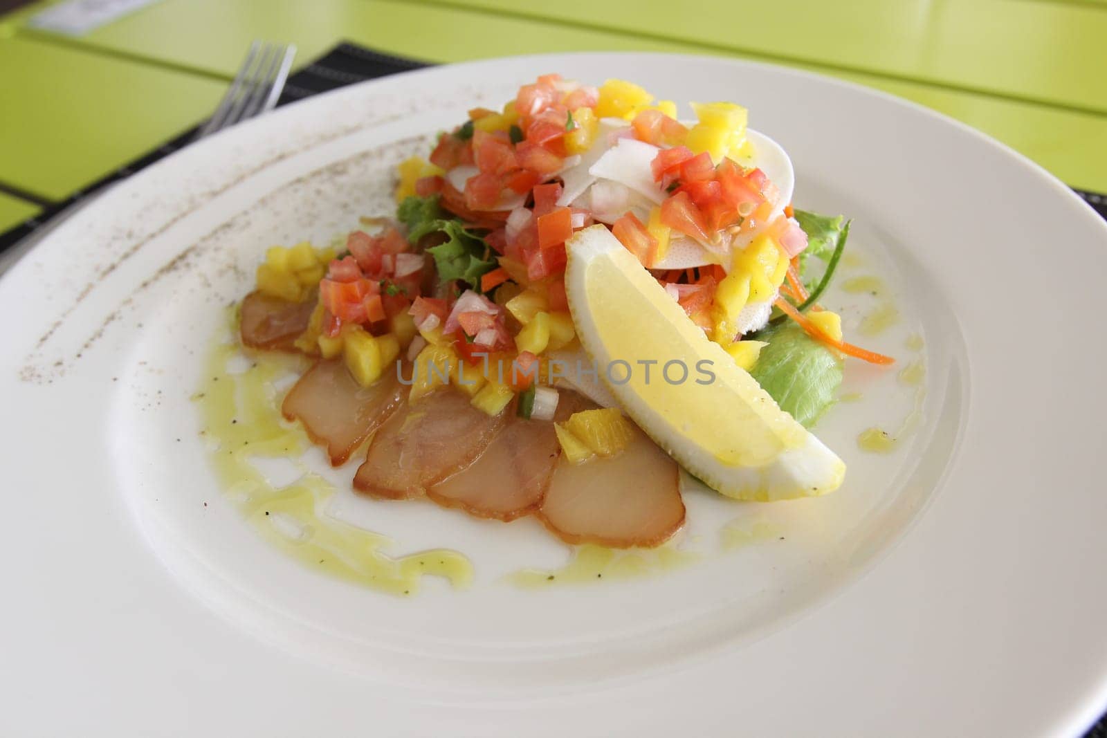 Restaurant menu. Dishes which give at restaurants. Salads, second courses, pizza and other.