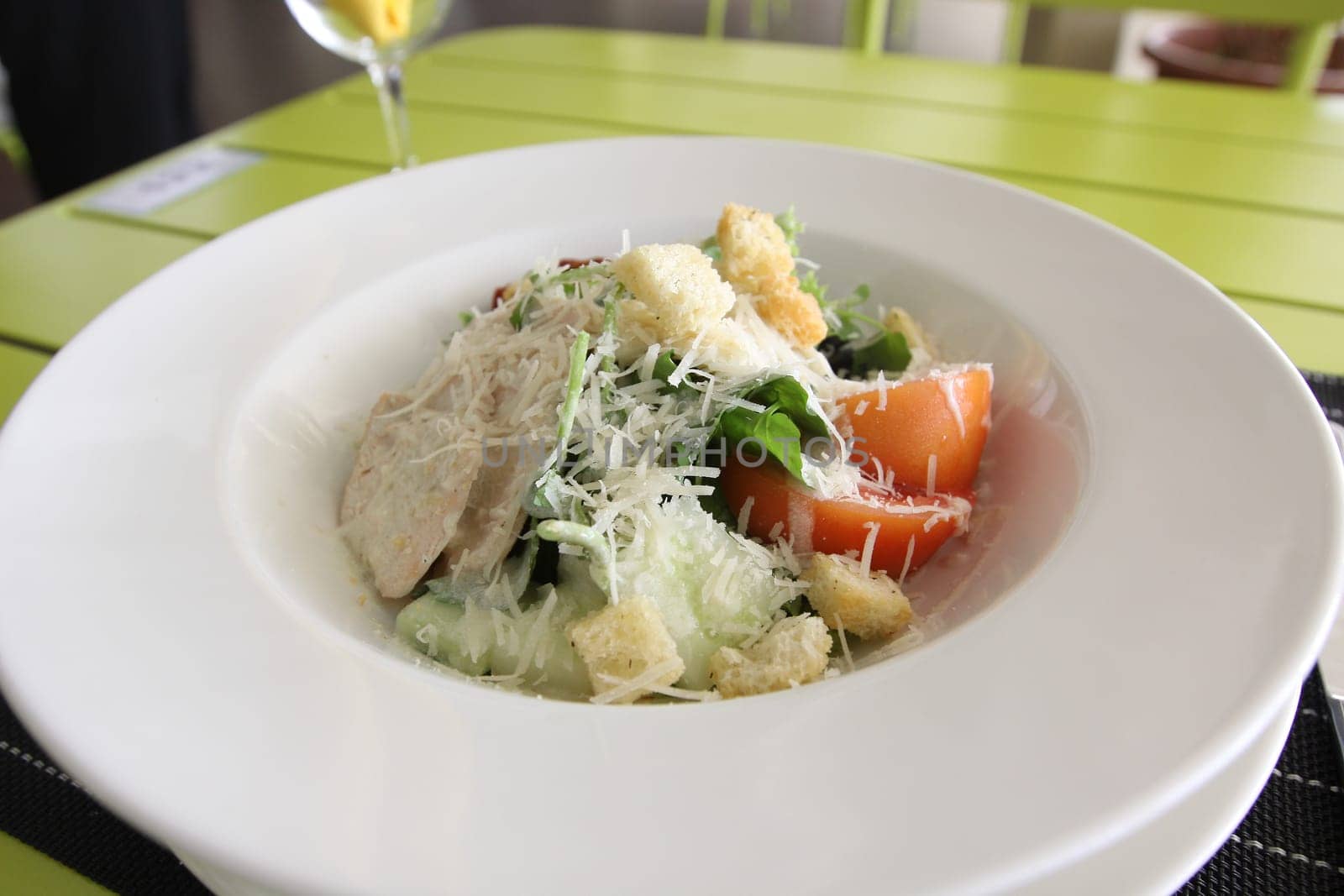 Restaurant menu. Dishes which give at restaurants. Salads, second courses, pizza and other.