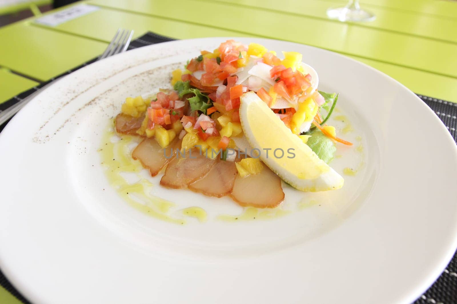 Restaurant menu. Dishes which give at restaurants. Salads, second courses, pizza and other.