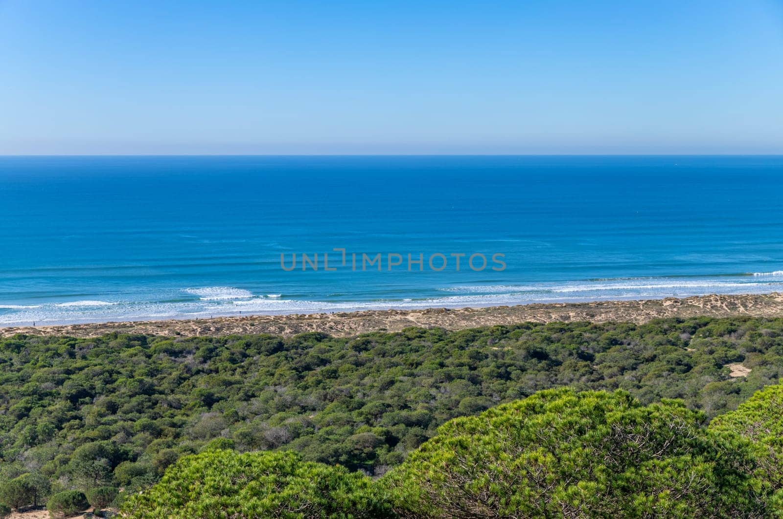 Looking towards the Costa Caparica in Portugal.