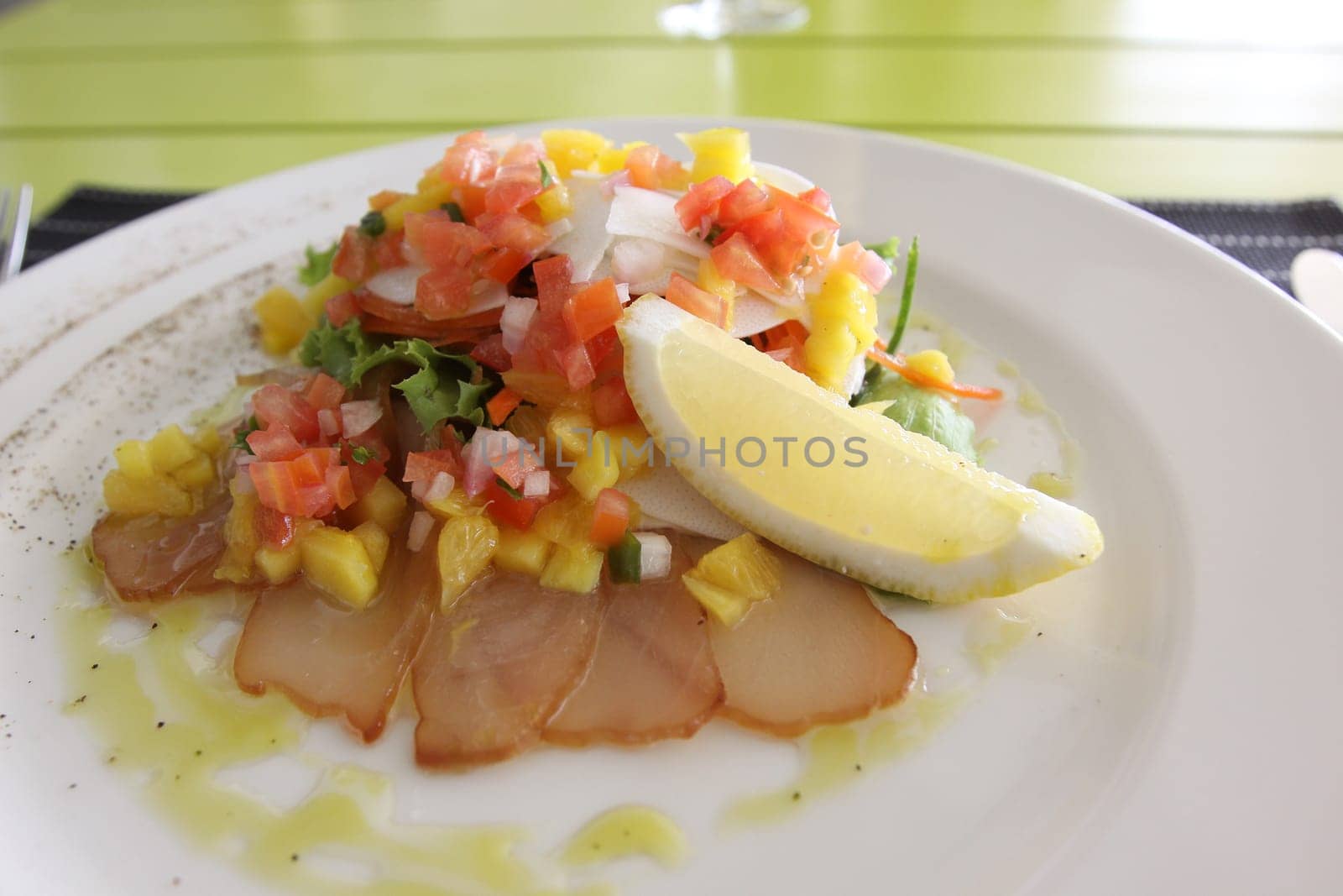 Restaurant menu. Dishes which give at restaurants. Salads, second courses, pizza and other.
