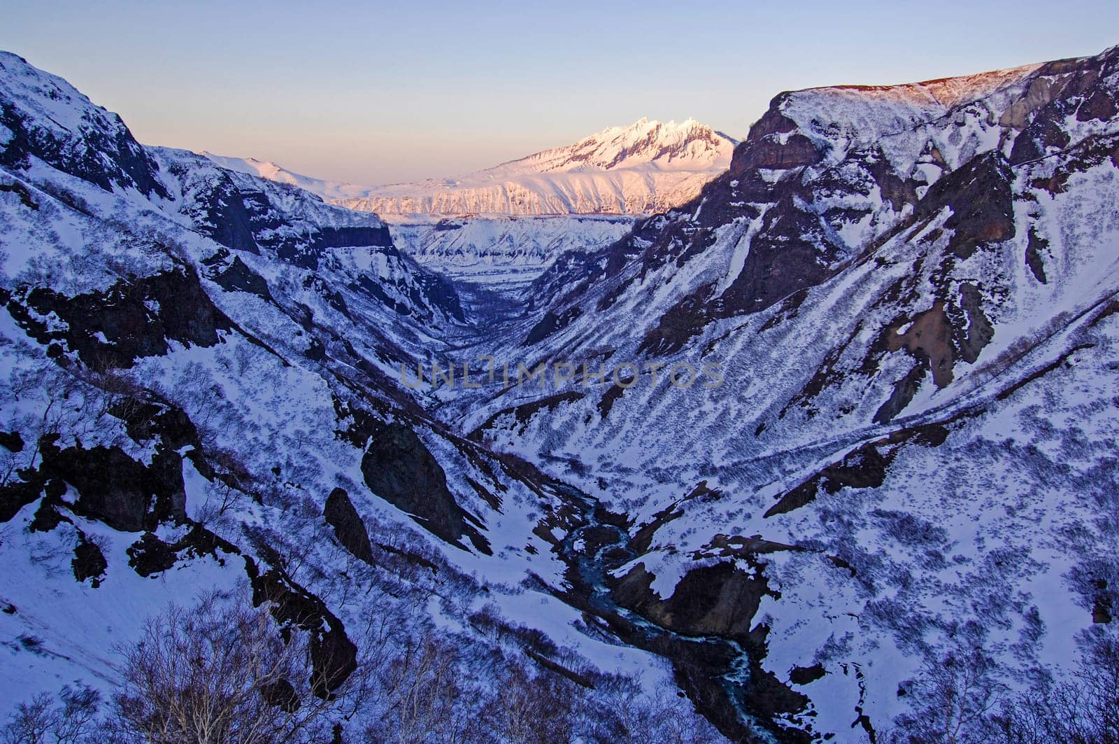 Nature of Kamchatka. Landscapes and magnificent views of the Kamchatka Peninsula. The nature of Kamchatka, a burnt volcano, an area near a volcano.