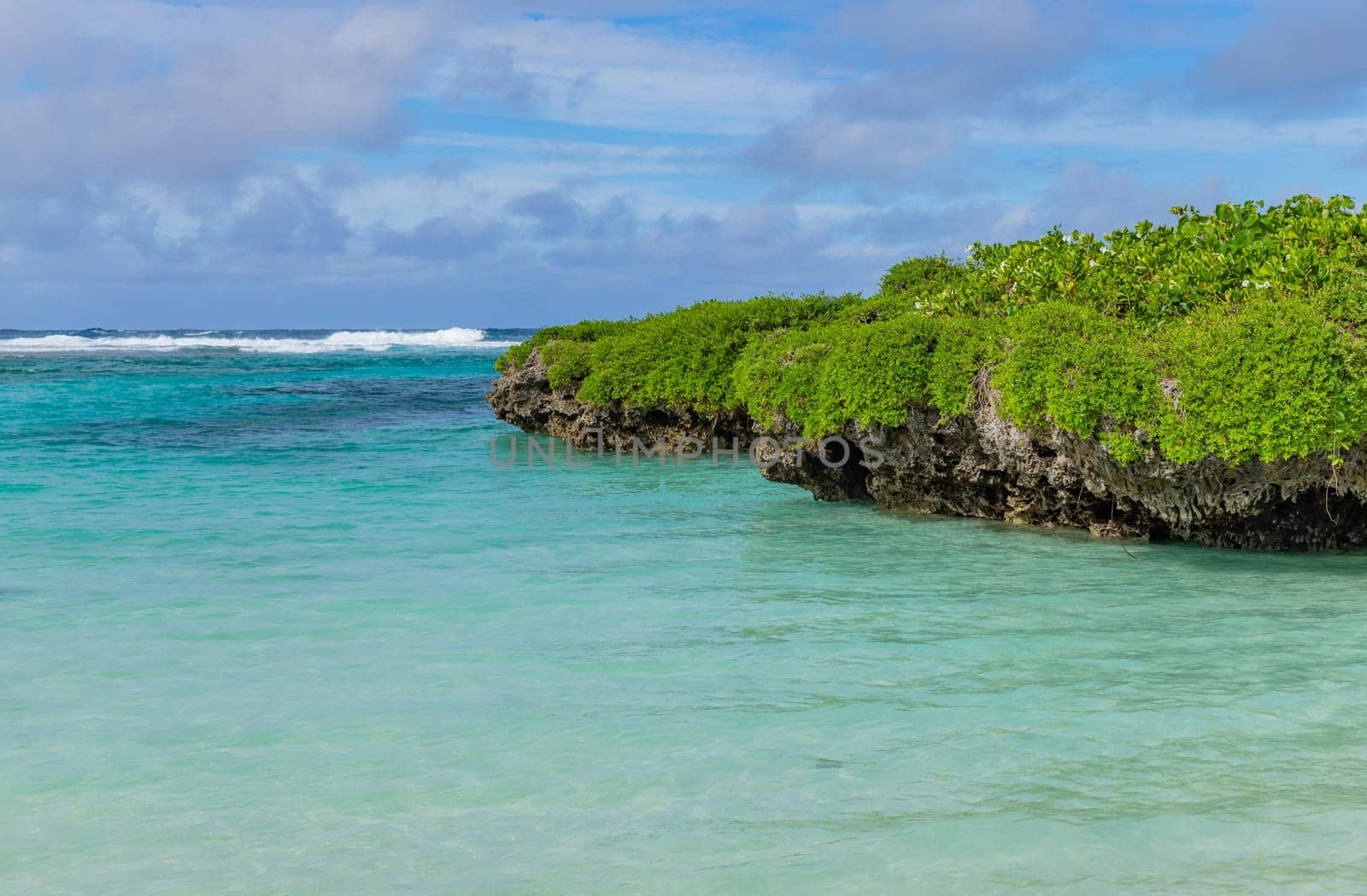 Beach on Efate Island, Vanuatu, near Port Vila - famous beach on the east coast