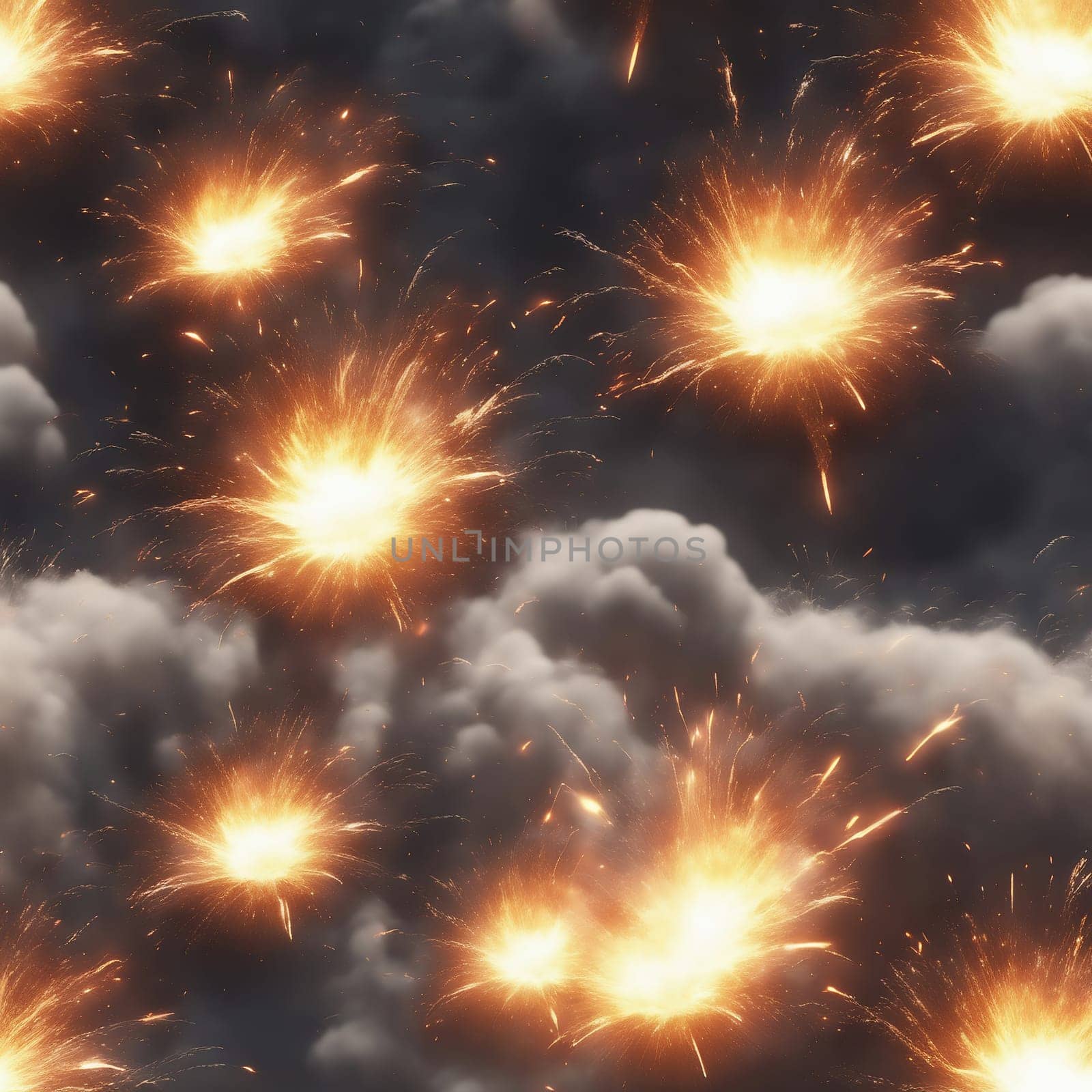Explosion cloud, explosion effect, realistic explosion boom, realistic fire explosion. AI generated image