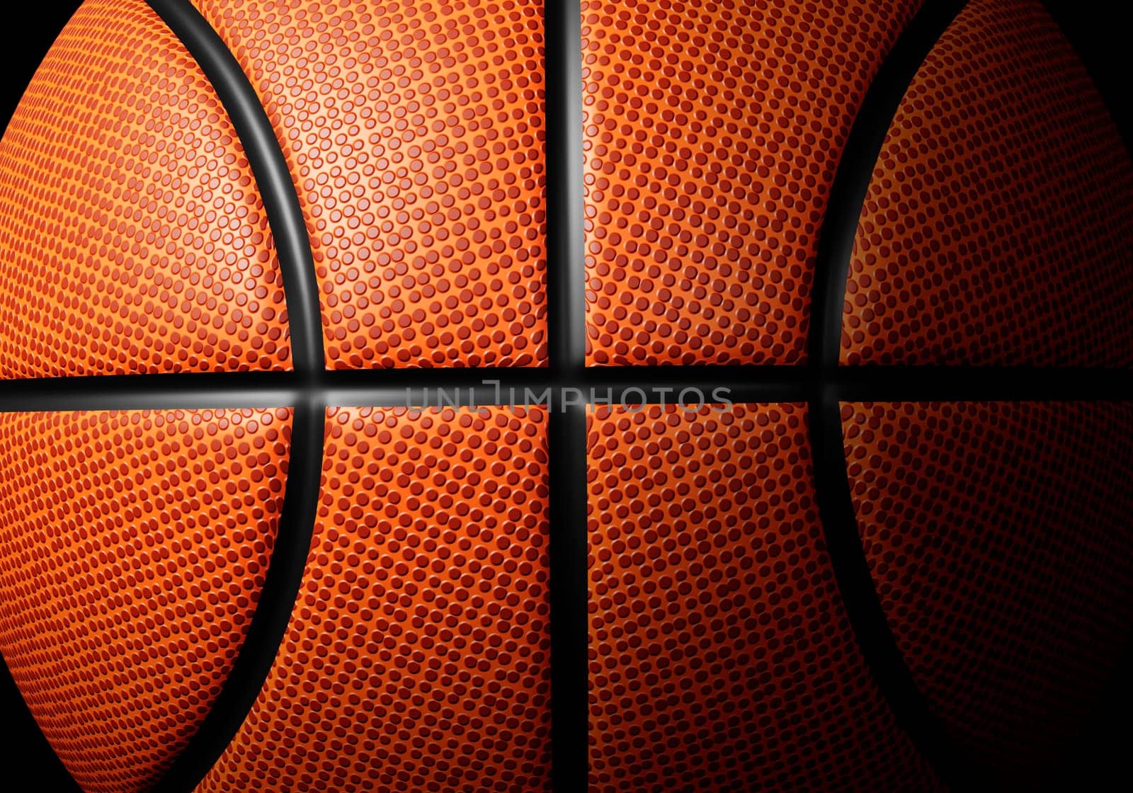 Basketball closeup with high quality