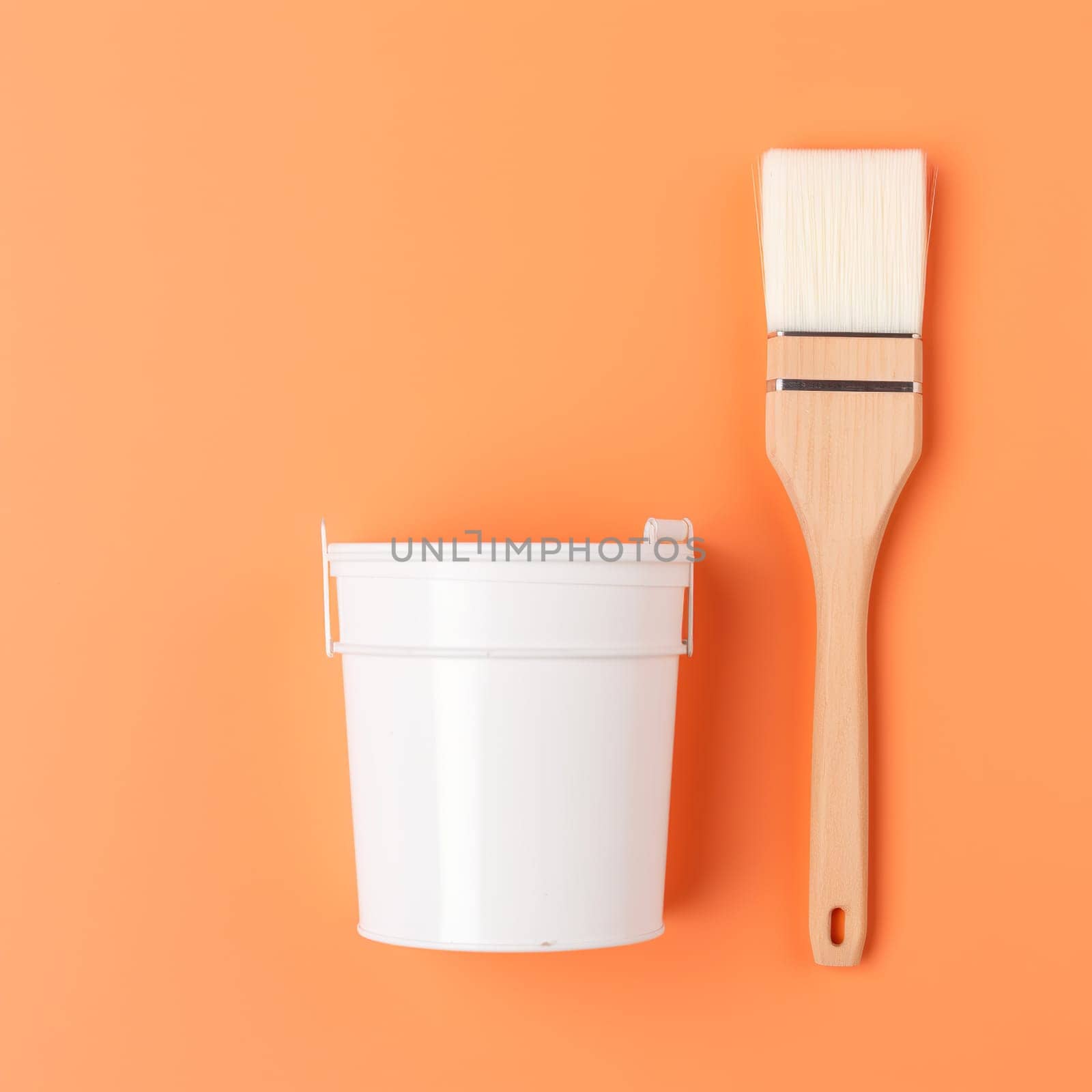Paintbrush with paint bucket generated by artificial intelligence