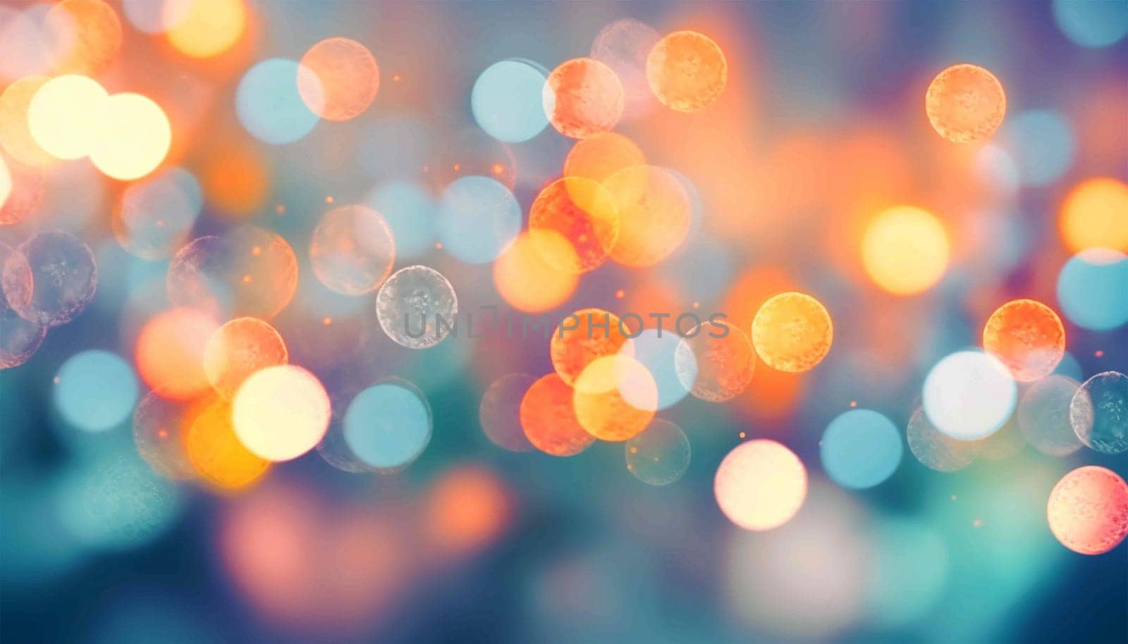 Defocused abstract bokeh background pastel colored, flare from lights, blurred round bokeh as holiday fon, celebration wallpaper. Glittering aesthetic textured pattern Purple,pink neon lights