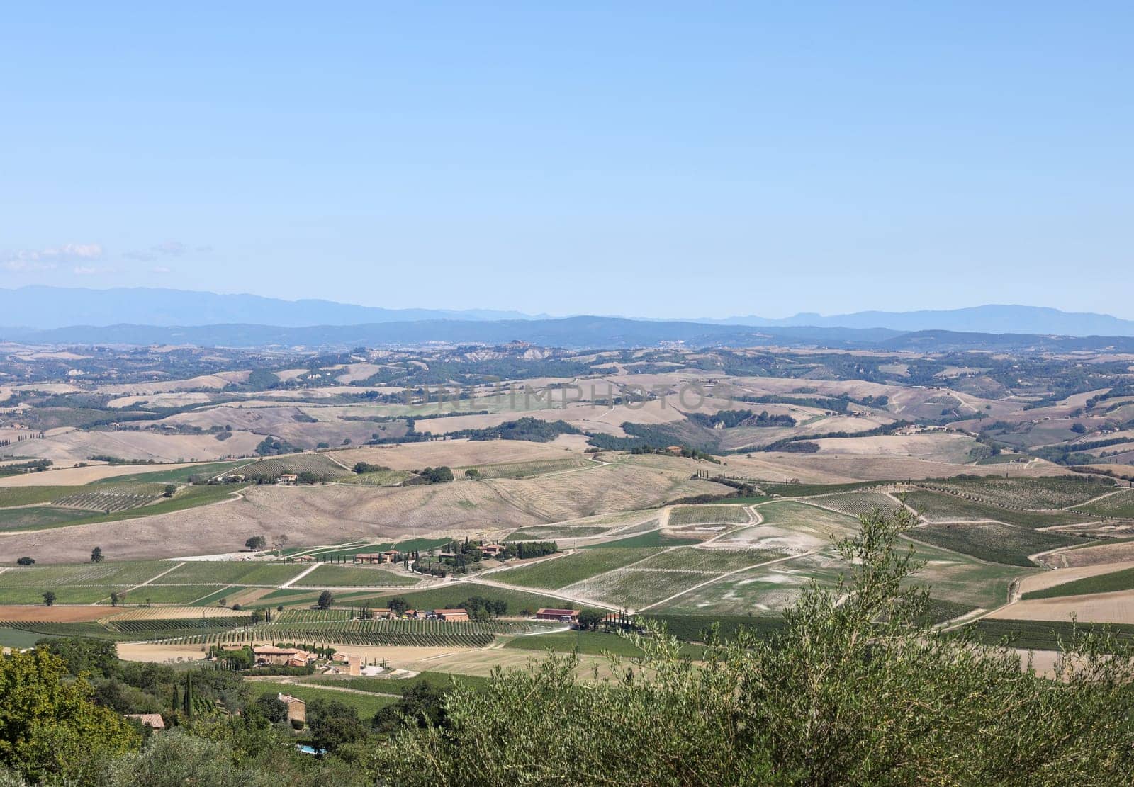 The rural landscape near Pienza in Tuscany. Italy
