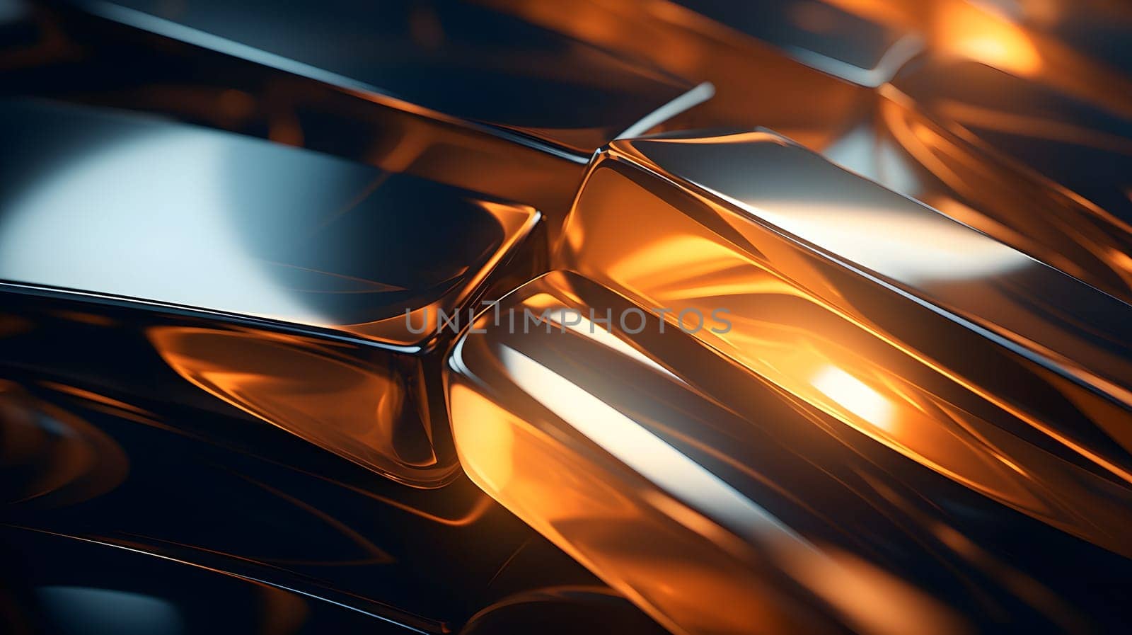 Black and orange colored glass tiles for abstract background and wallpaper. Neural network generated image. Not based on any actual person or scene.