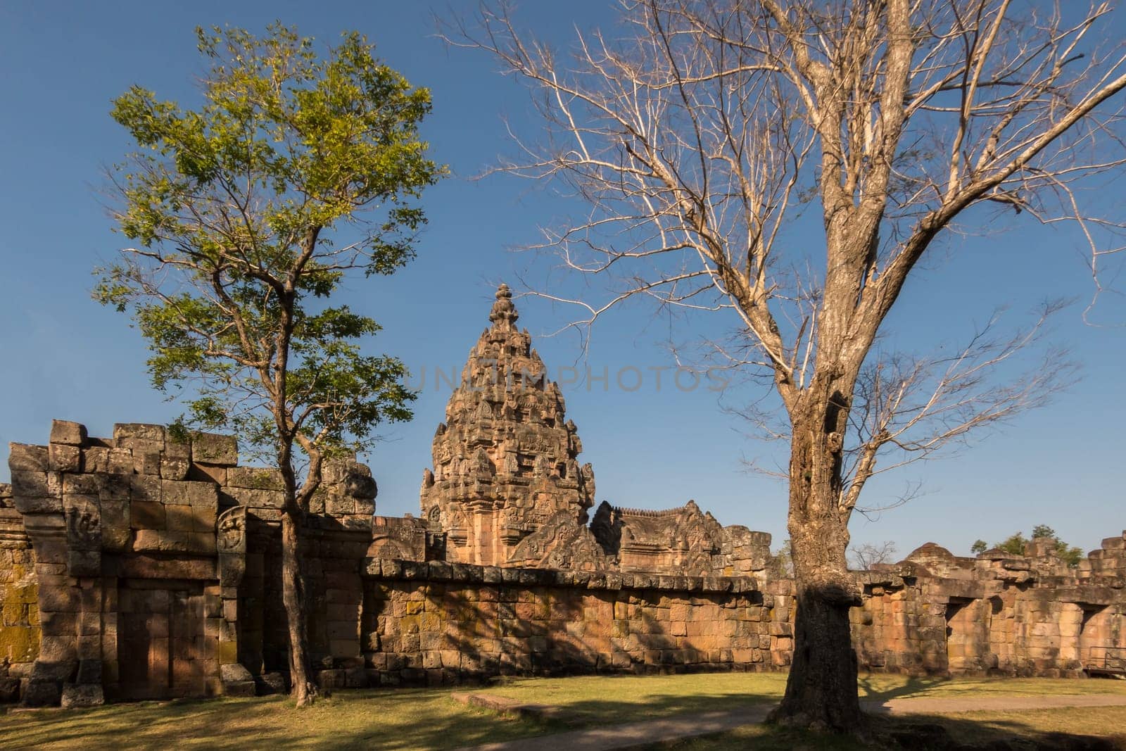 At the Hindu Khmer Empire temple complex of Phanom Rung in todays Buriram Province of Thailand