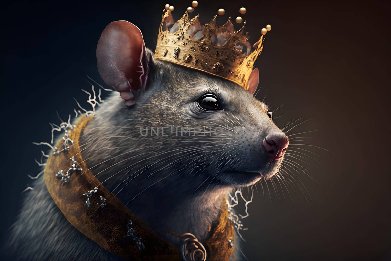 rat king medieval portrait, neural network generated art. Digitally generated image. Not based on any actual person, scene or pattern.