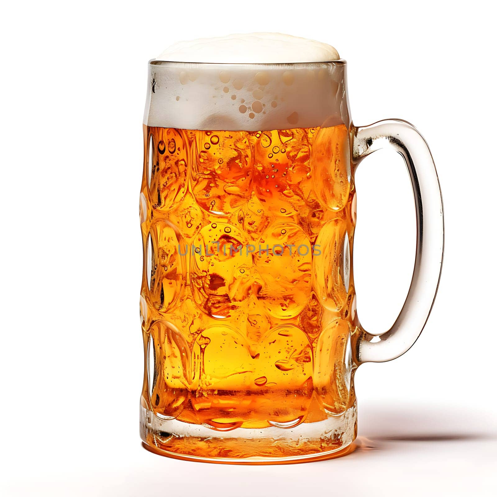 A beer mug with beer generated by artificial intelligence
