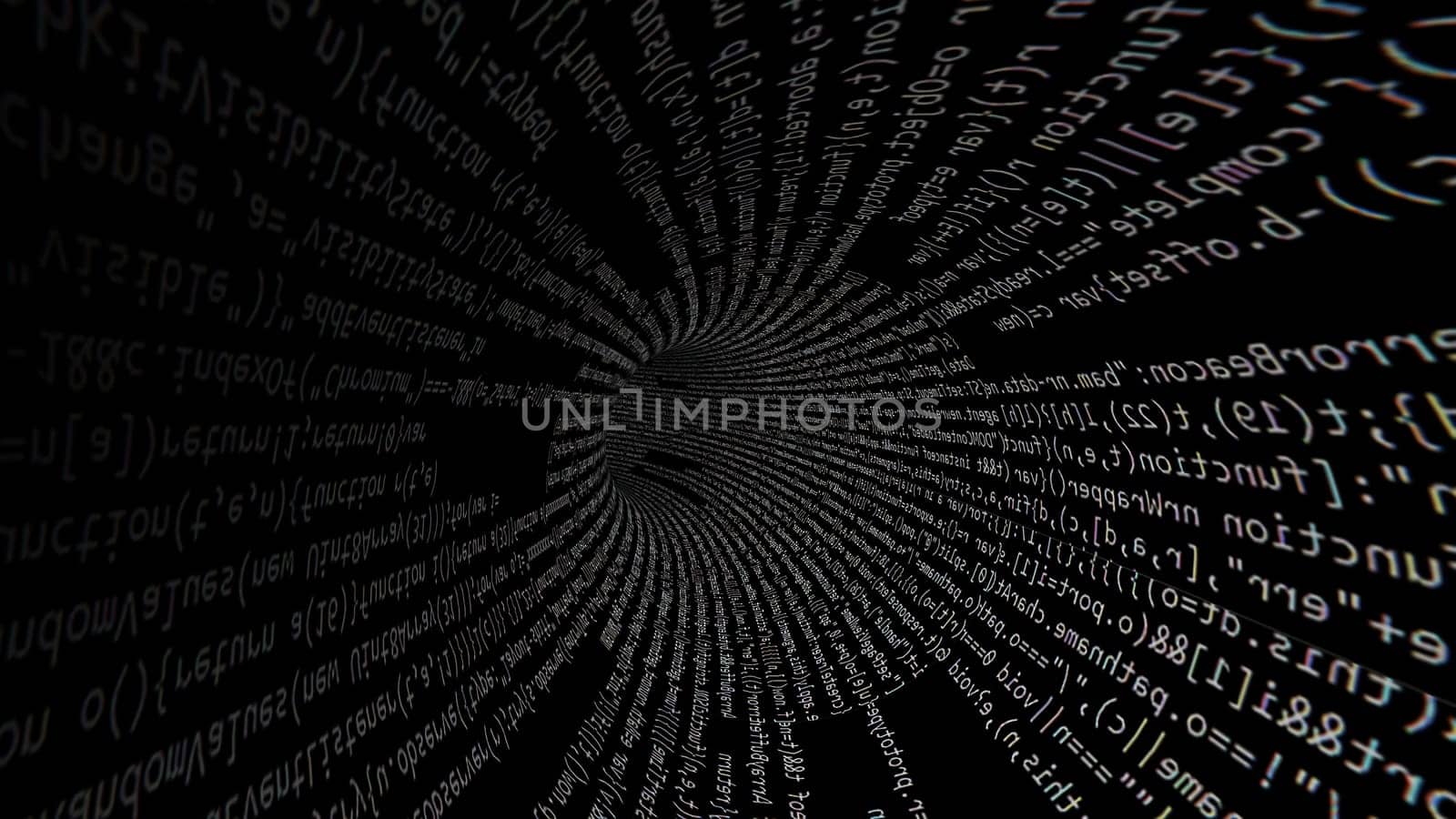 Driving Through Code Data Tunnel ,Driving Through Code Data Tunnel