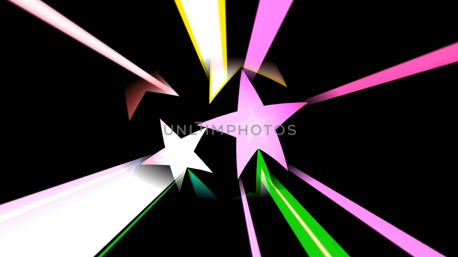 Colorful Stars on Spinning Sphere,Colorful Stars on Spinning Sphere
