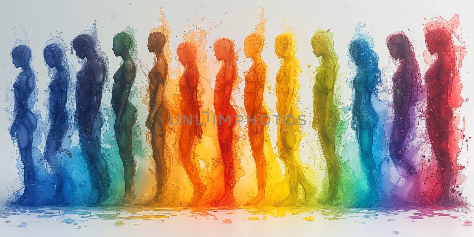 Human rights, friendship support and freedom, multicultural people, humanitarian help, no discrimination and racism