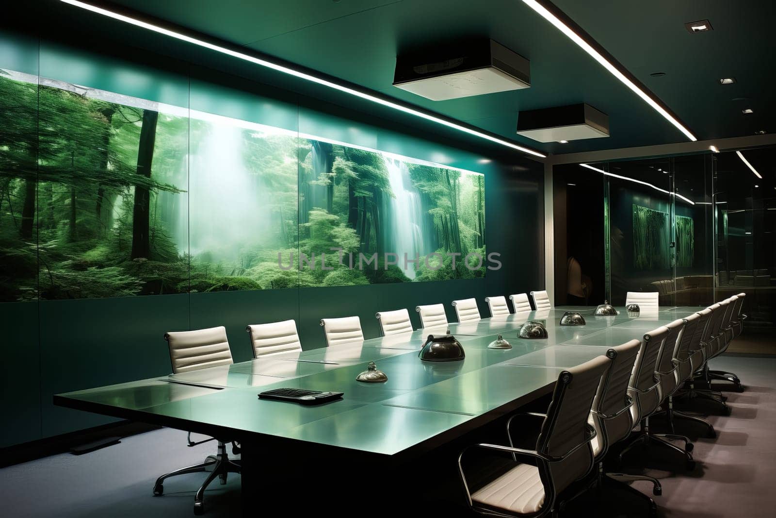 Meeting room. Conference room group. Generate Ai