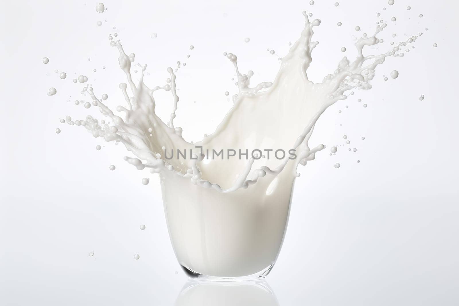 Dynamic Milk splash background. Flow drop. Generate Ai