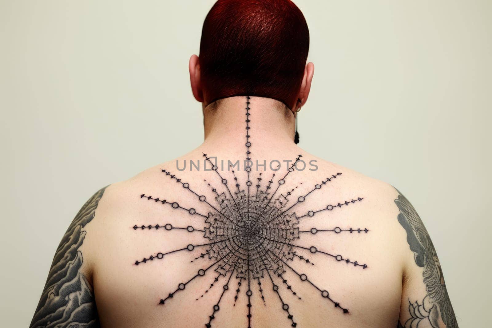Therapeutic Acupuncture treatment. Medicine care body. Generate Ai