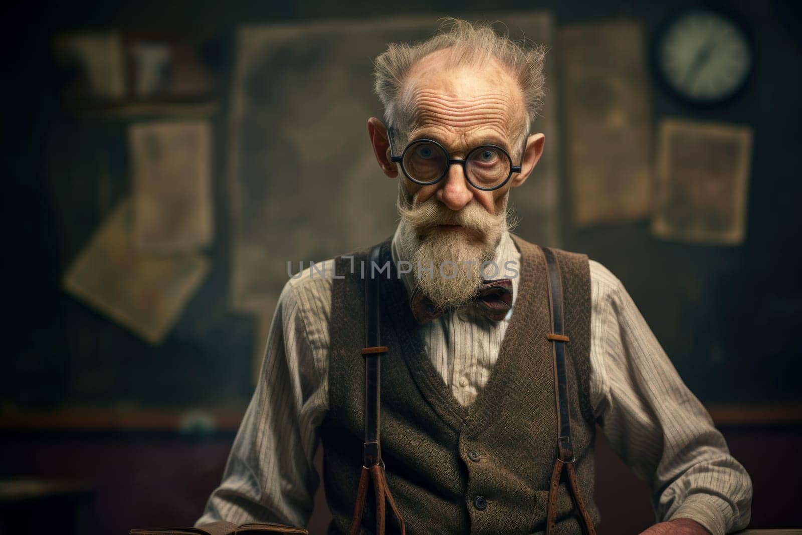 Knowledgeable Old serious teacher. Tech male. Generate Ai