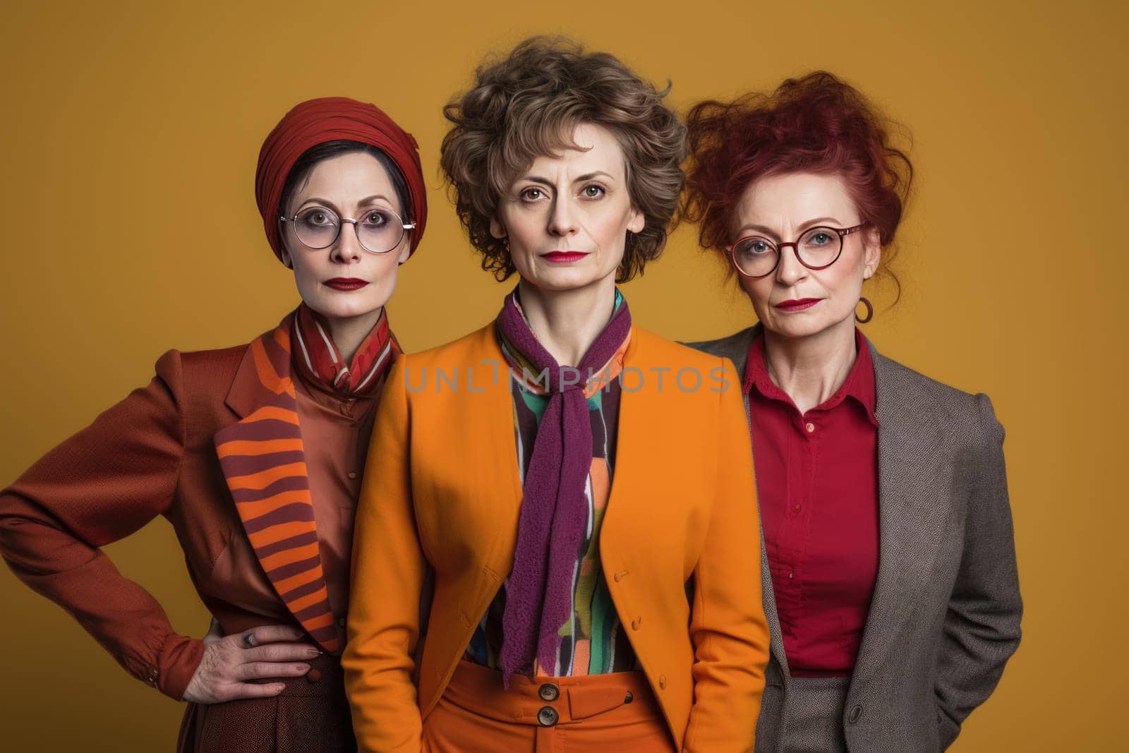Passionate Old radical feminists. Person care. Generate Ai