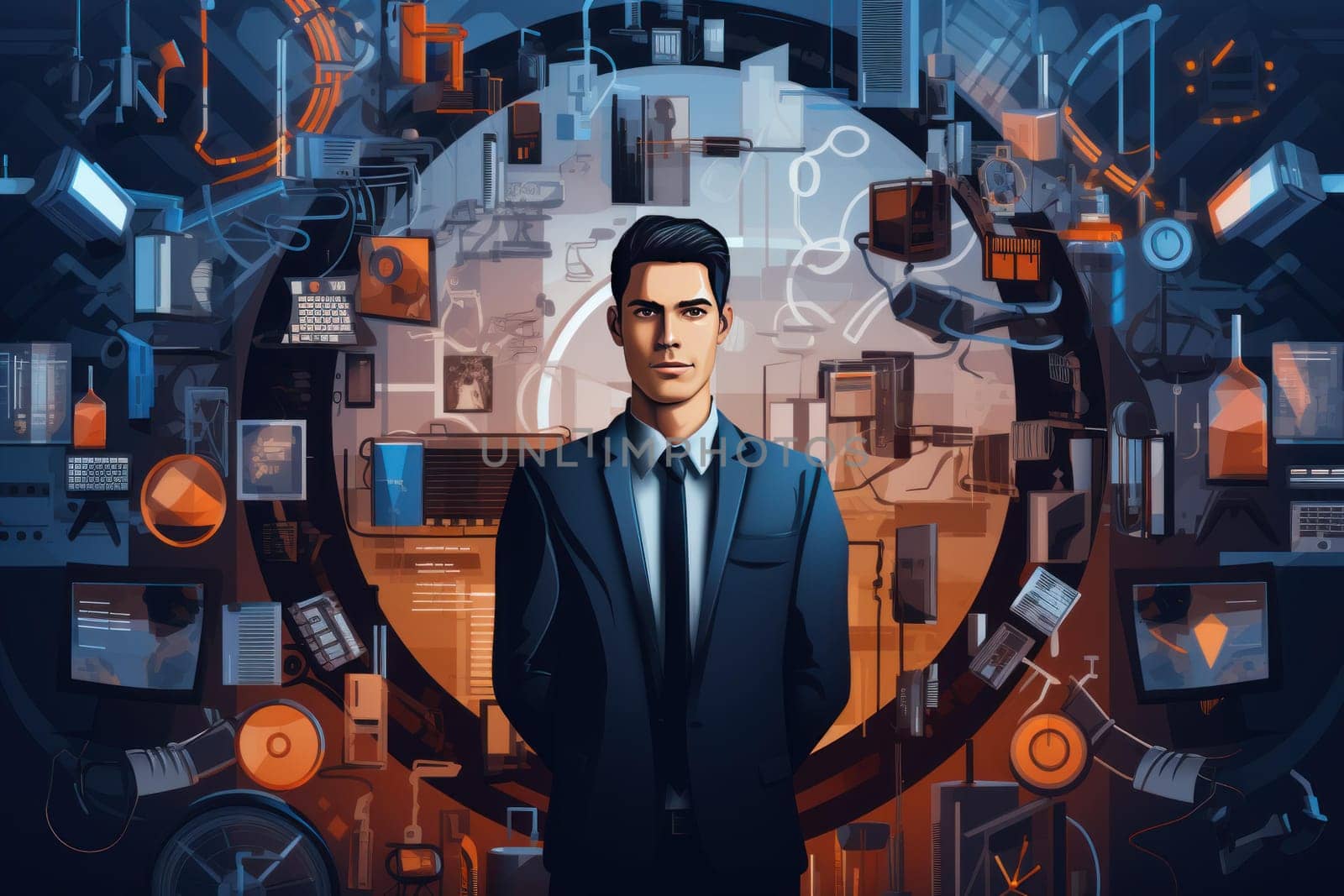 Efficient Operation manager. People ceo service. Generate Ai