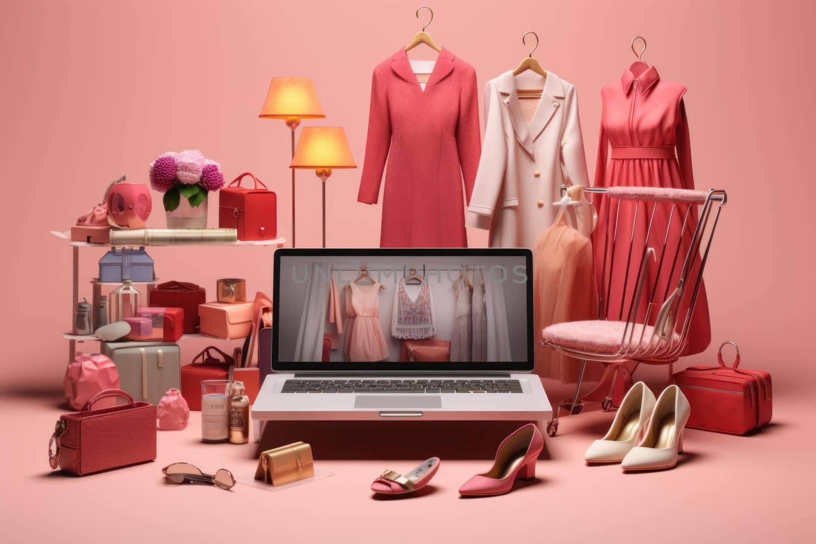Manageable Online shopping cart. Store delivery. Generate Ai