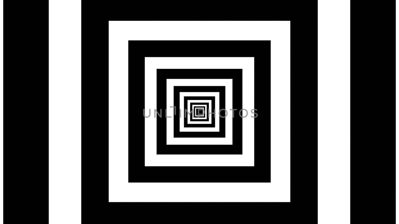 Abstract black strokes. Computer generated 3d render