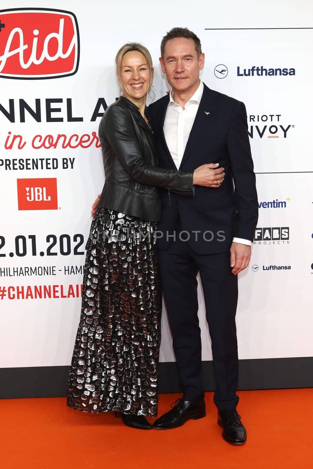 Nicole Dreyer-Langlet, Jens Ritter, Channel Aid Live in Concert by JBL at Elbphilharmonie on January 12, 2024 in Hamburg