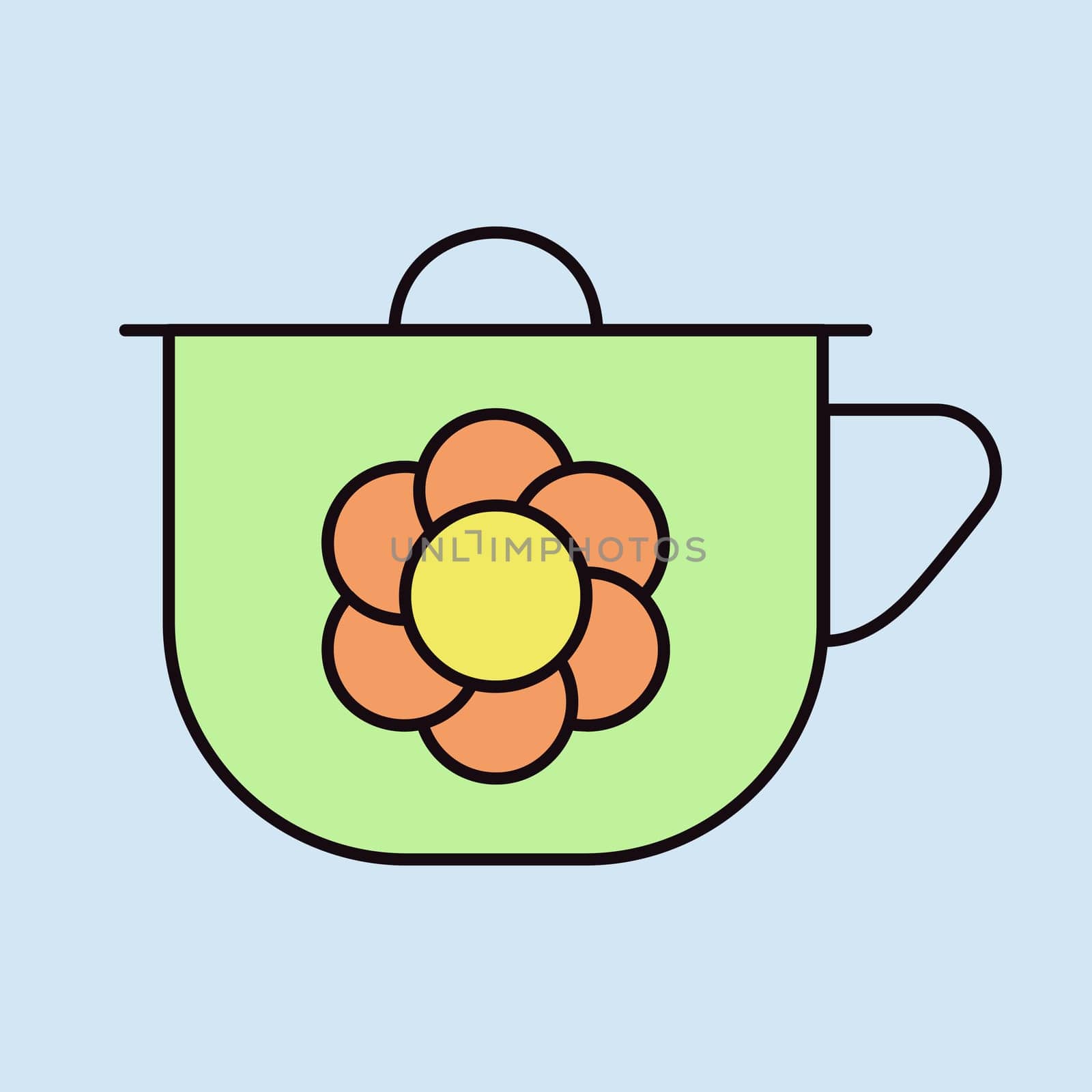Baby potty vector isolated icon. Graph symbol for children and newborn babies web site and apps design, logo, app, UI
