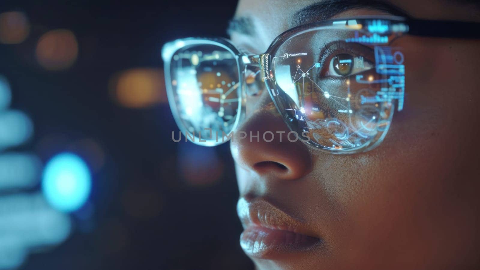Enhanced tech visions of African American women. Created using AI generated technology and image editing software.
