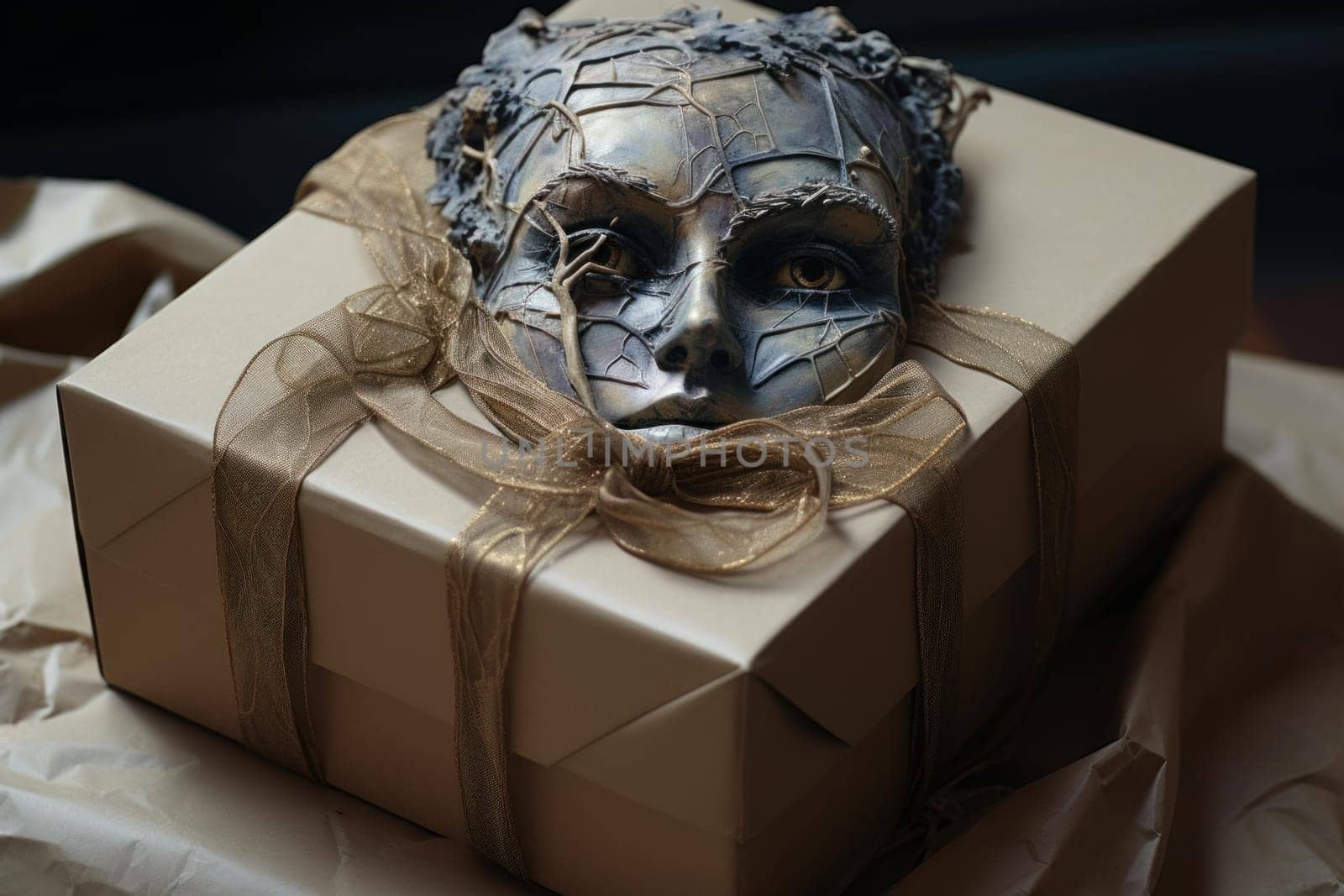 Thoughtful gift box. Small beauty happy. Generate Ai