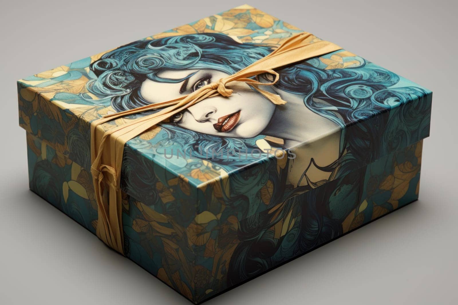 Durable gift box. Small beauty happy. Generate Ai