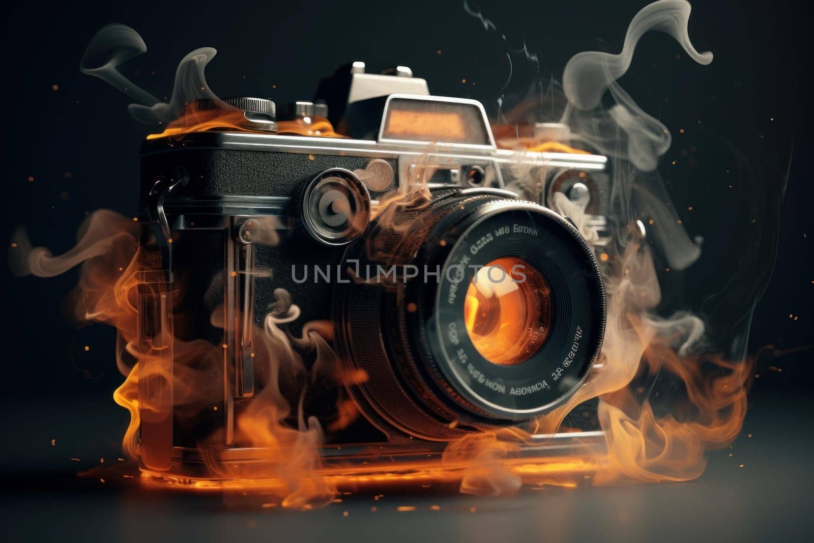 Portable Photo camera. Instant studio shooting. Generate Ai