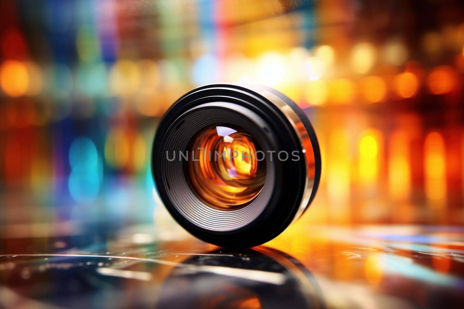 Precise Photo lens. Glass video studio. Generate Ai