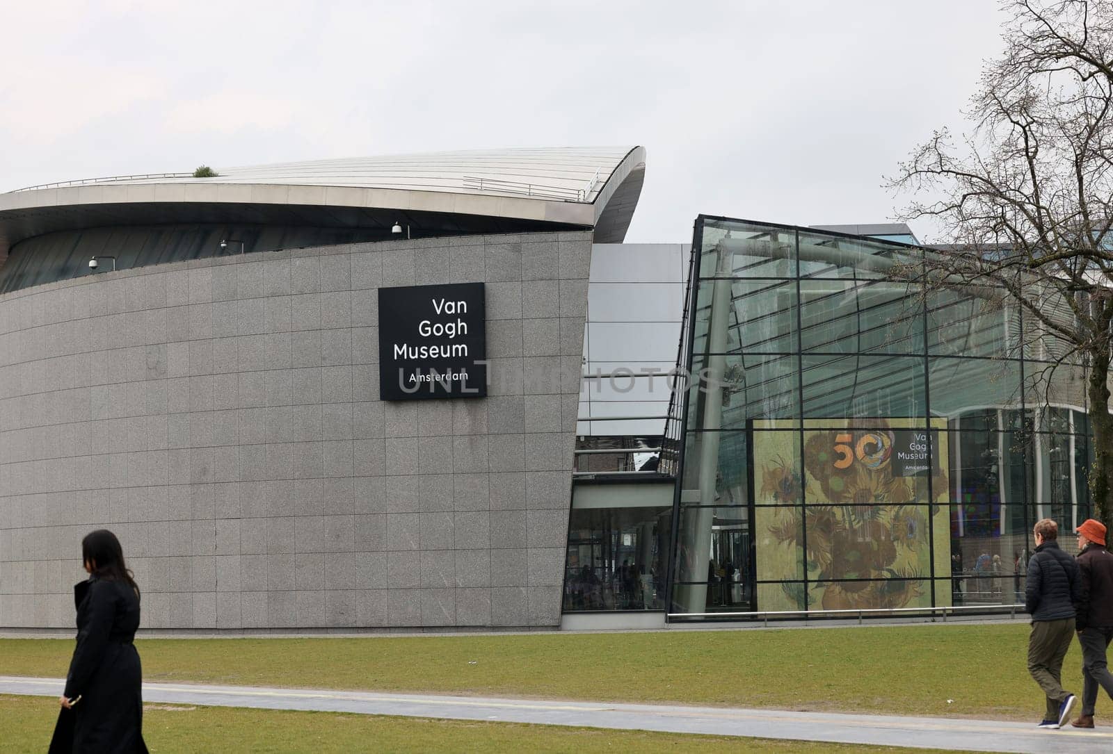 Amsterdam, Netherlands - April 21, 2023: The Van Gogh Museum in Amsterdam, Netherlands