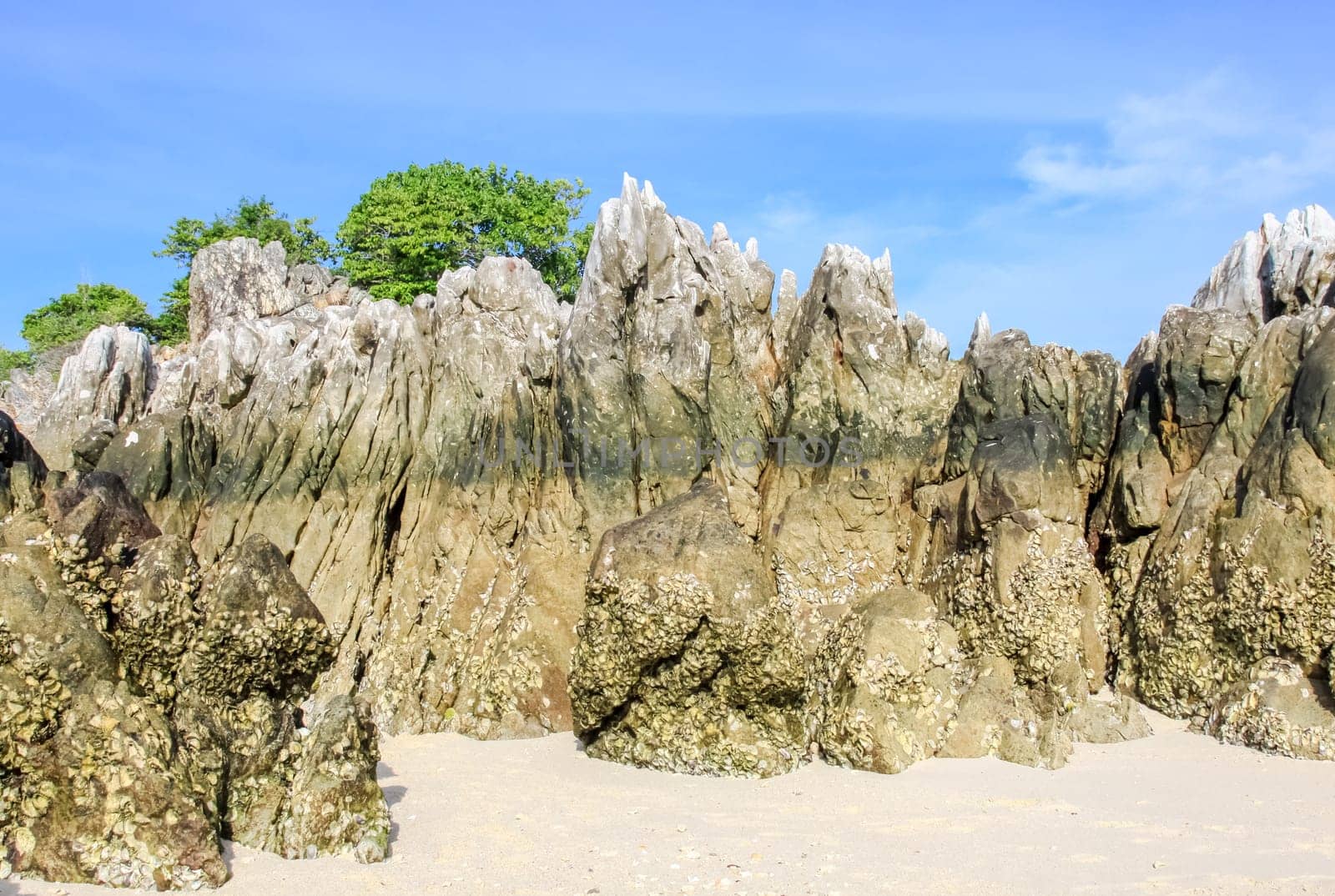 Thailand, the island of Phuket. Rocks off the coast of the sea.