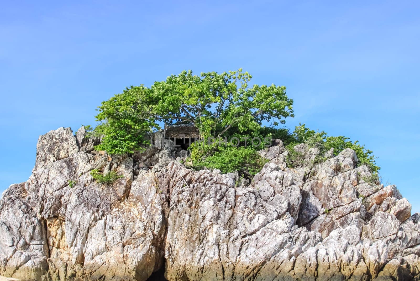 Thailand, the island of Phuket. Rocks off the coast of the sea.