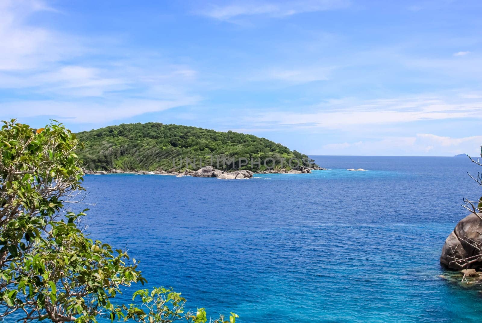 The rocks and hills near Phuket. Beaches of Thailand
