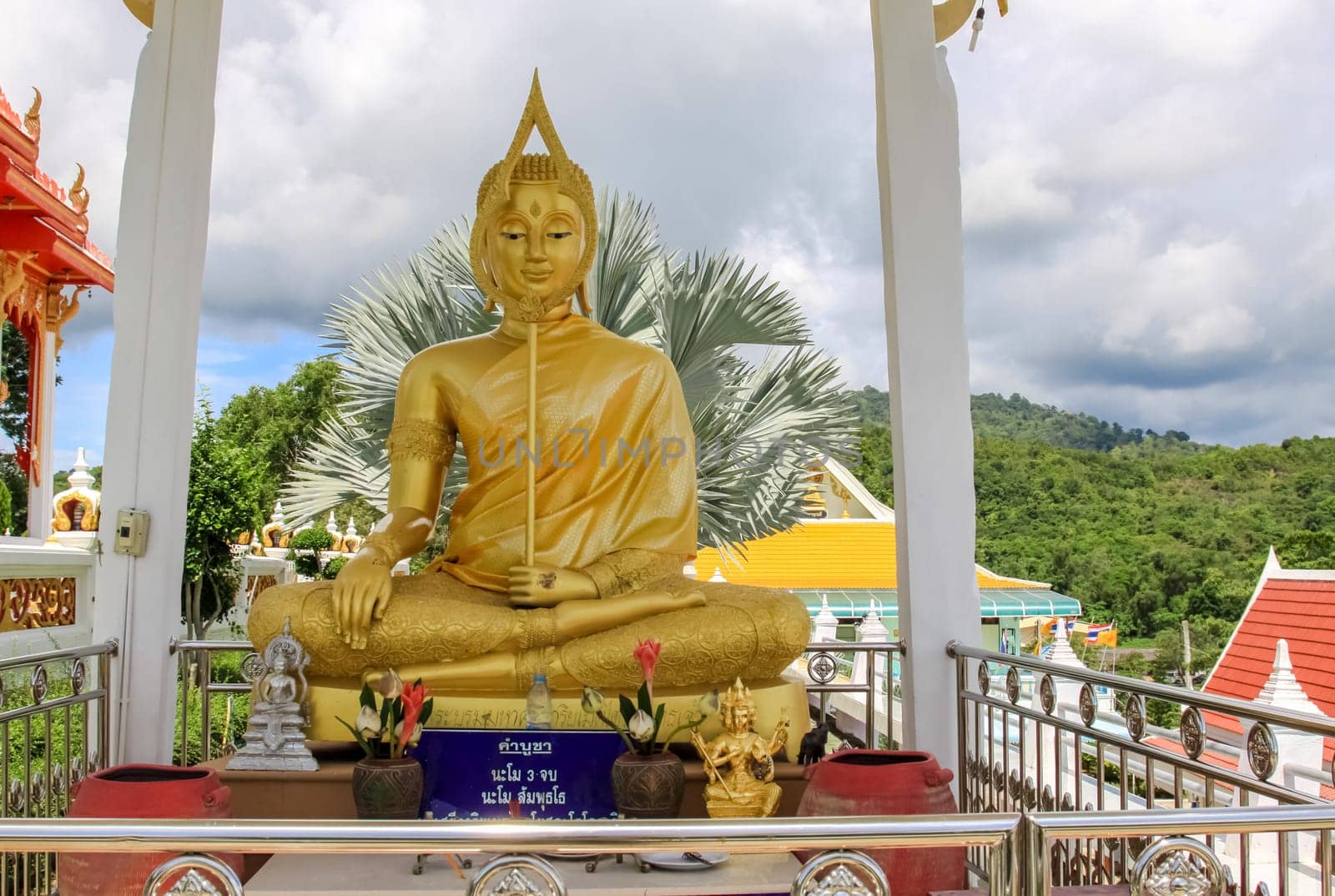 Bangkok, Thailand - August 24, 2018: Temple complexes in Thailand. Buddhist temples in Bangkok