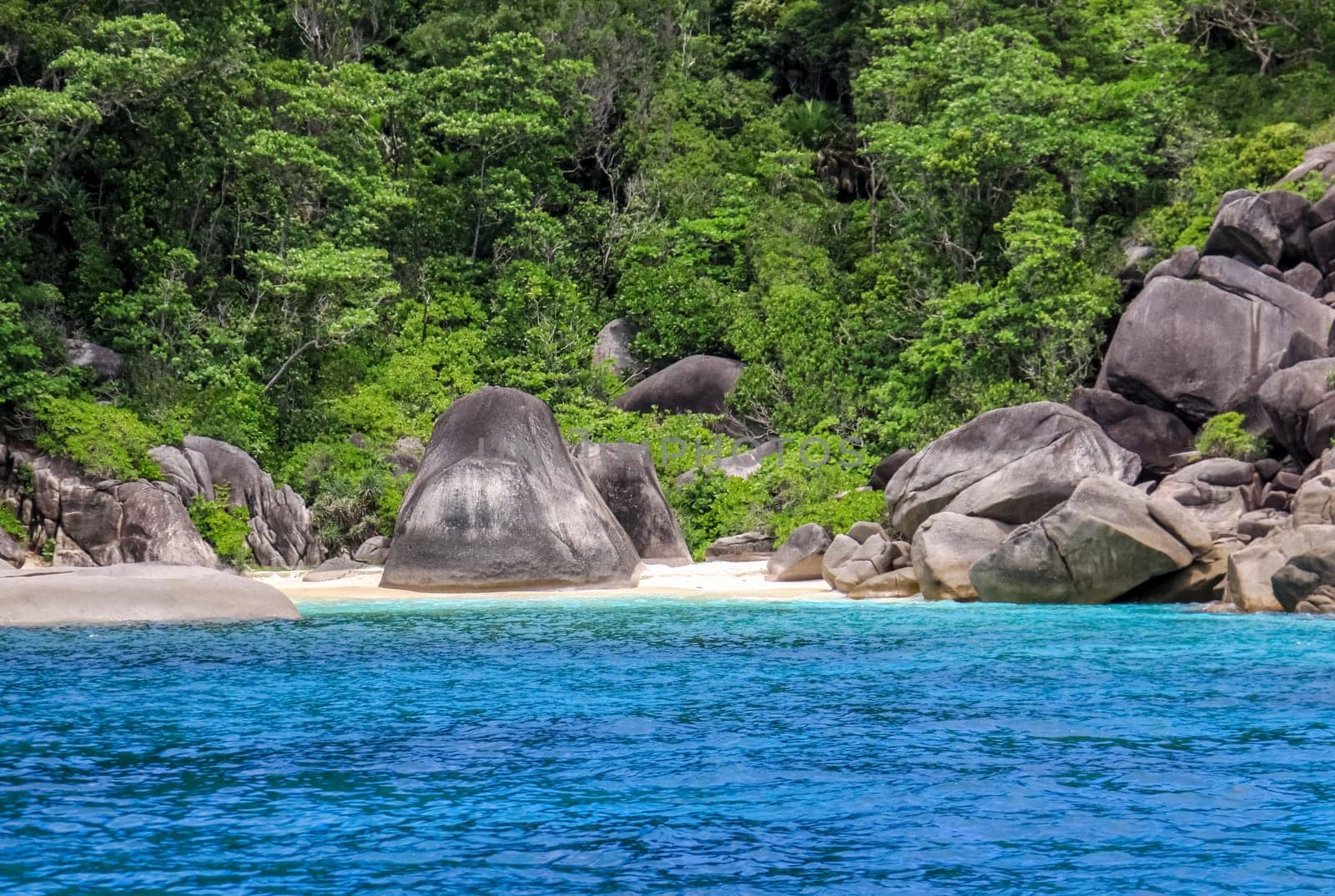 The rocks and hills near Phuket. Beaches of Thailand