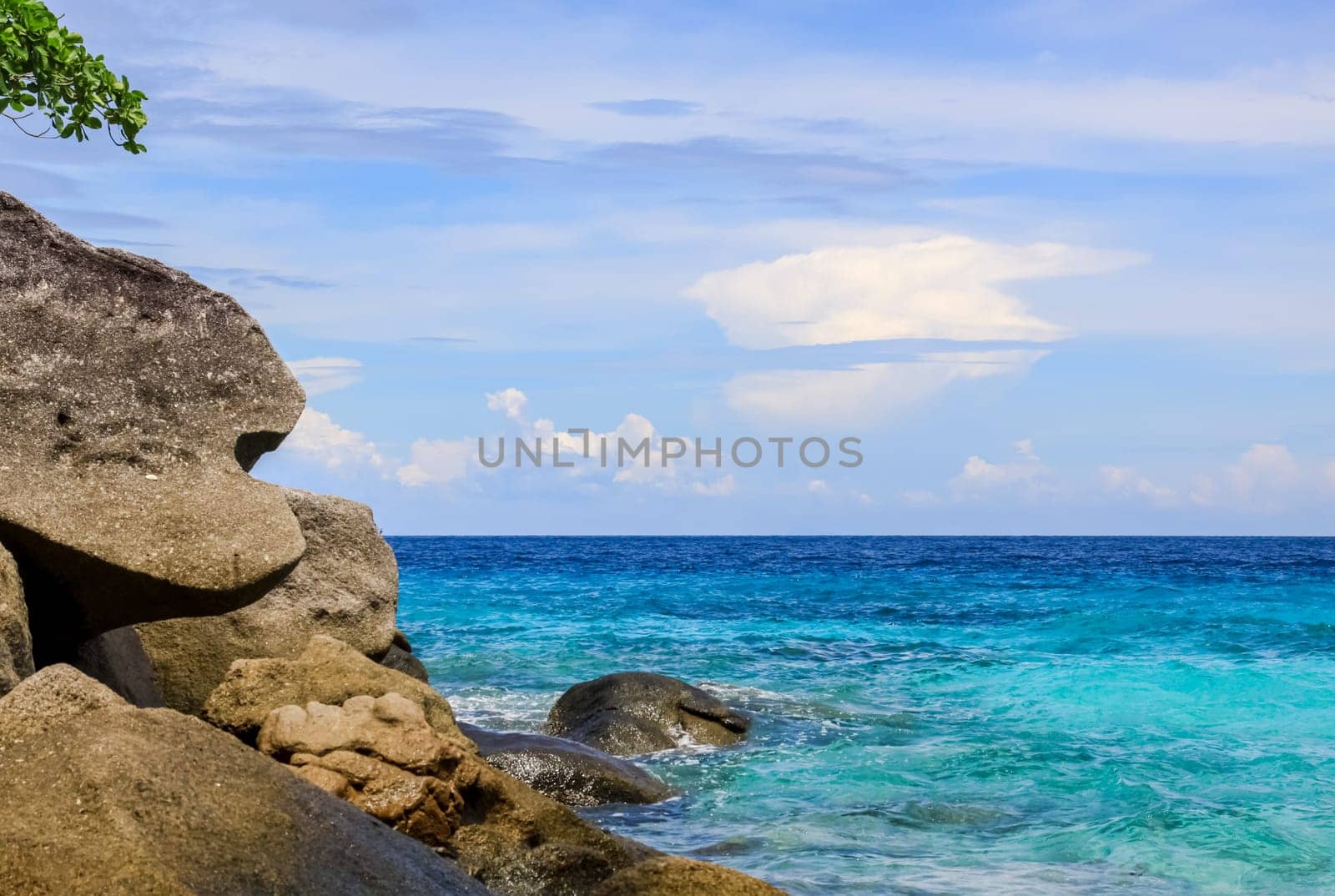 The rocks and hills near Phuket. Beaches of Thailand