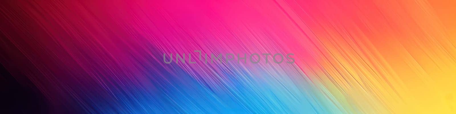 Colorful gradient geometric lines abstract banner. Generative AI design