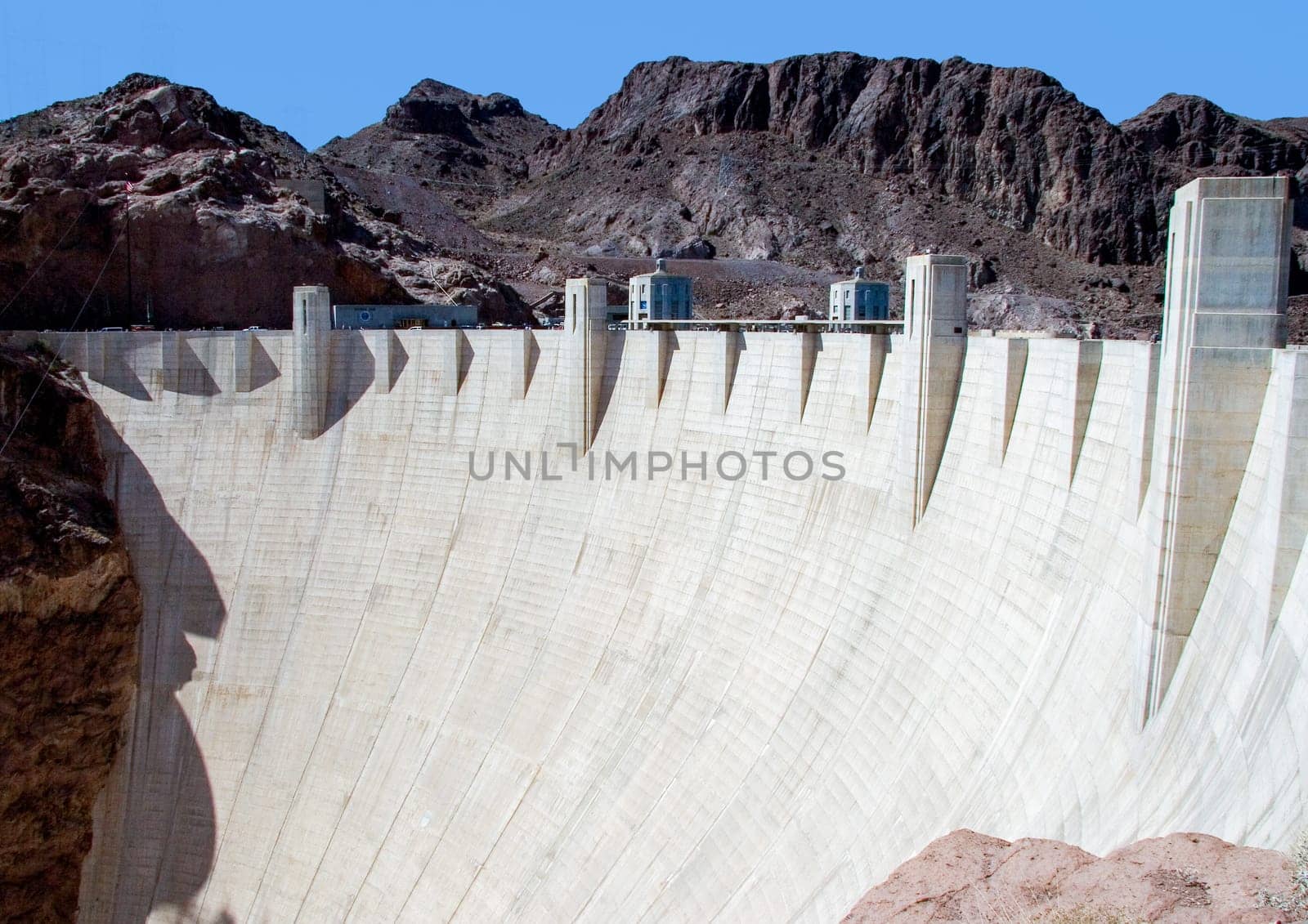 scenic View of the Hoover Dam in Nevada, USA