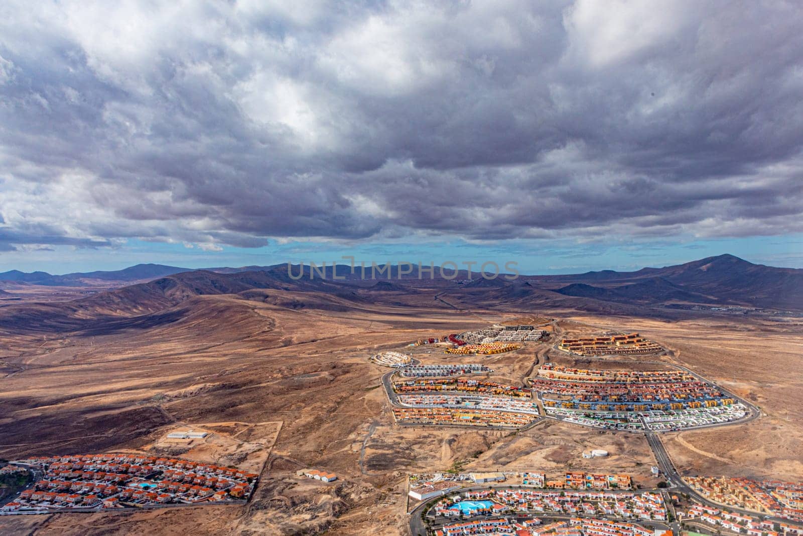 aerial view to Fuerteventura, an island of the Canaries