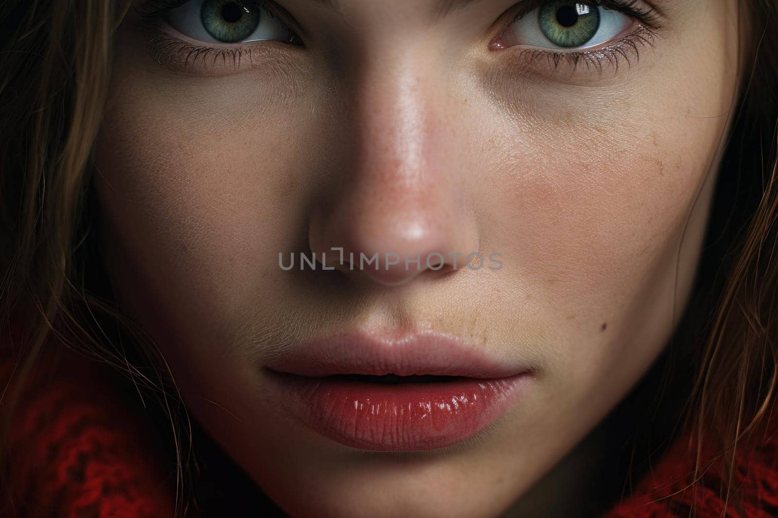 Glamour photoshop sexy female. Healthy girl. Generate Ai