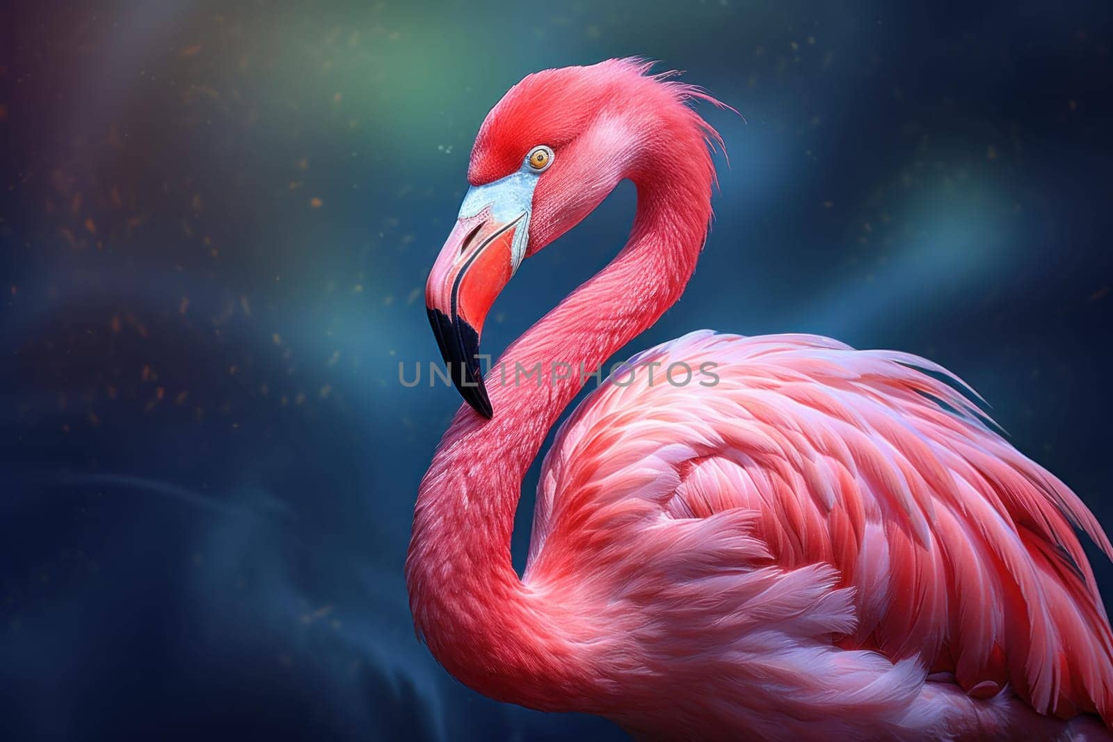 Quirky Pink flamingo safari. Safari wild. Generate Ai