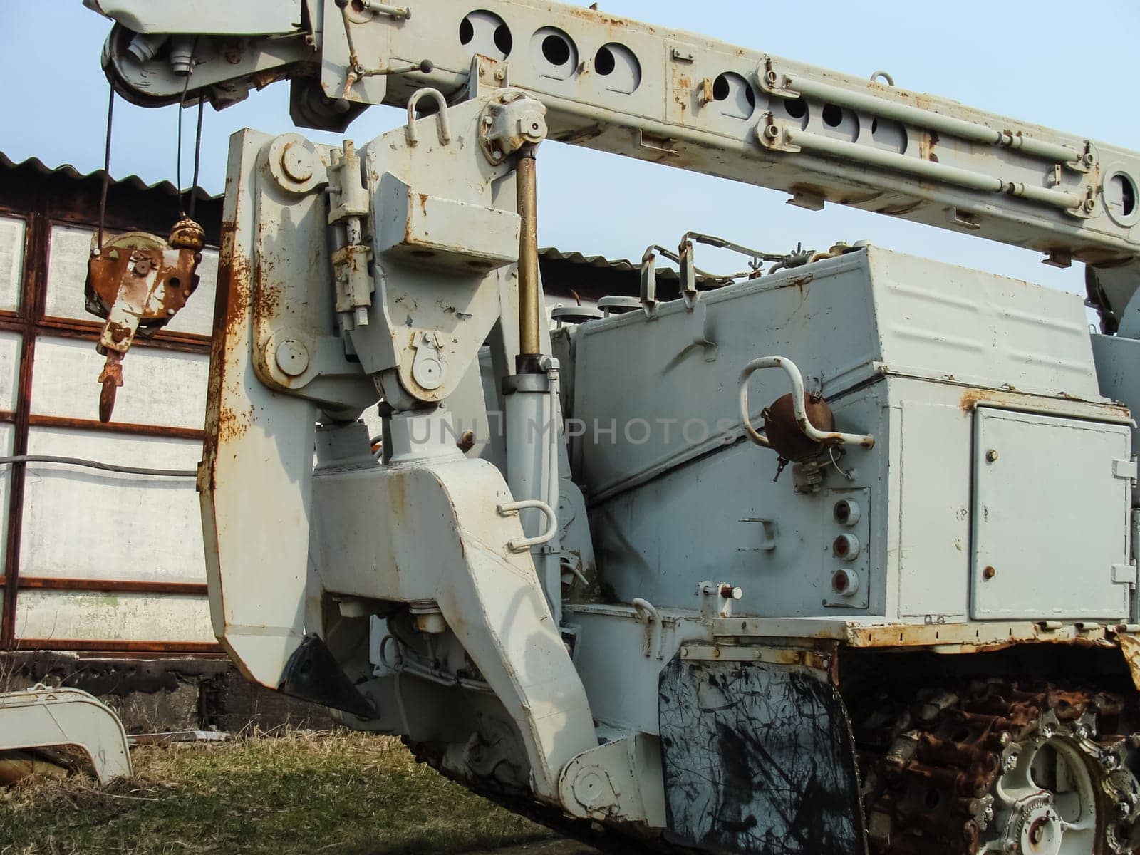Abandoned vehicles involved in the elimination of the Chernobyl accident.