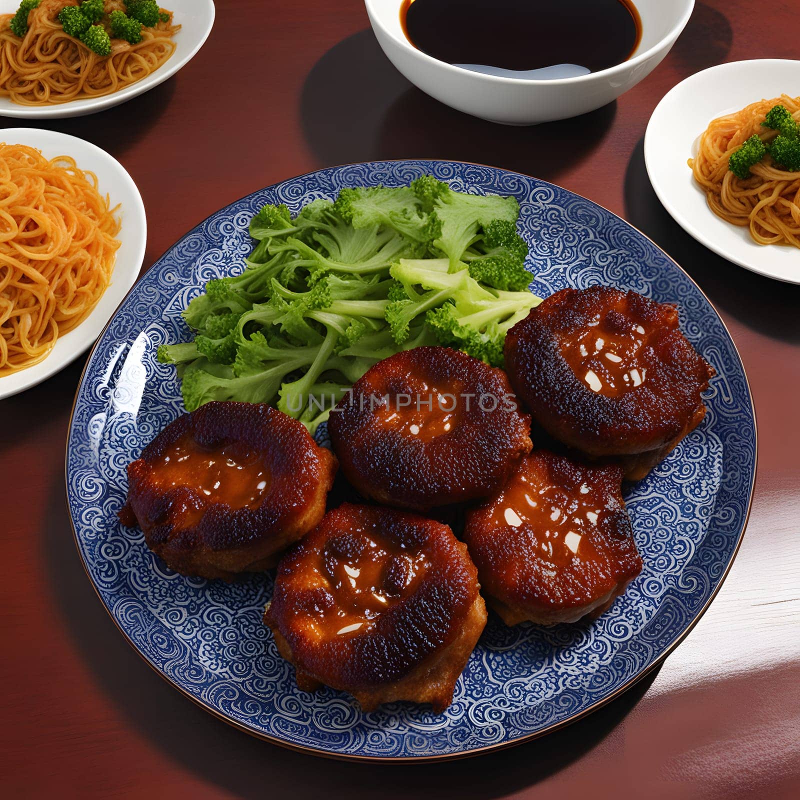 chinese lifestyle with food and persons
